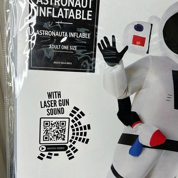 Morph Astronaut Inflatable Costume, Sound Battery Pack & Fan Adult Size New Hall - Picture 2 of 4